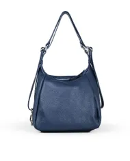 Caleidos Borsa zaino in pelle Blu