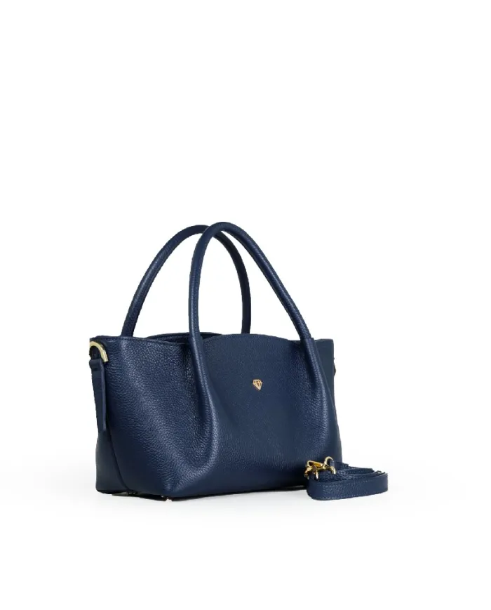 Caleidos Borsa a mano piccola in pelle Blu