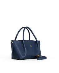 Caleidos Borsa a mano piccola in pelle Blu