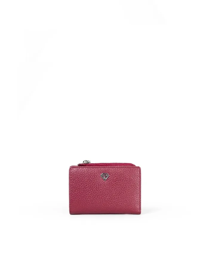 Caleidos Portafoglio piccolo in pelle Bordeaux
