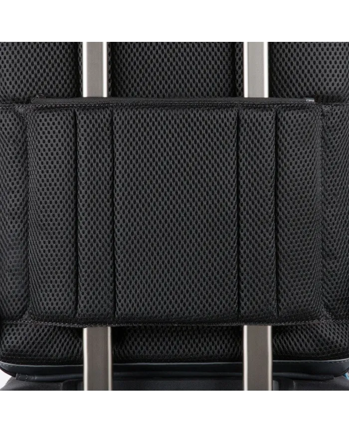 Piquadro Zaino porta pc 15,6" pelle con placca USB Nero