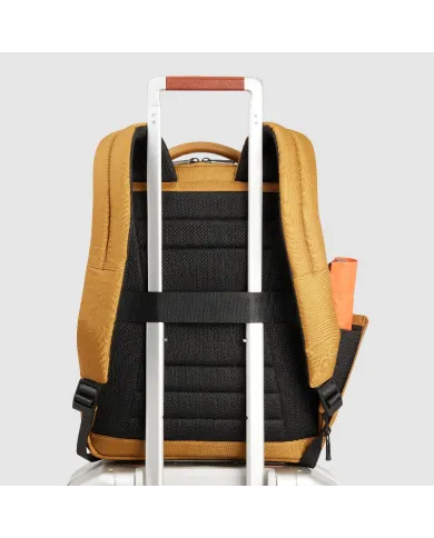Piquadro Zaino tessuto porta pc 14 Wollem Giallo