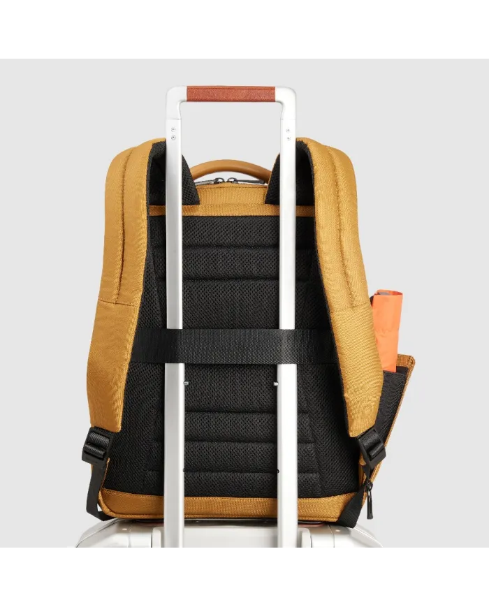 Piquadro Zaino tessuto porta pc 14 Wollem Giallo