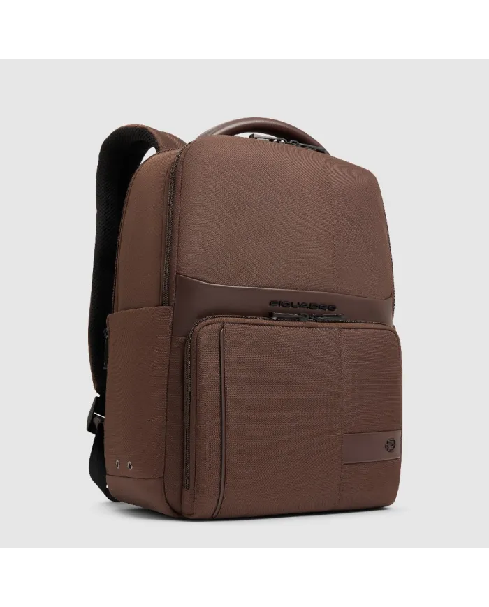 Piquadro Zaino tessuto porta pc 14 Wollem Marrone
