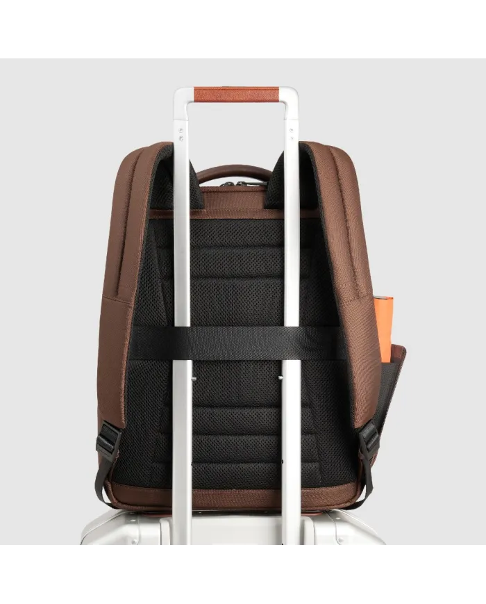 Piquadro Zaino tessuto porta pc 14 Wollem Marrone