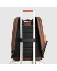 Piquadro Zaino tessuto porta pc 14 Wollem Marrone