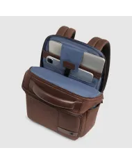 Piquadro Zaino tessuto porta pc 14 Wollem Marrone