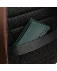 Piquadro Zaino tessuto porta pc 14 Wollem Marrone