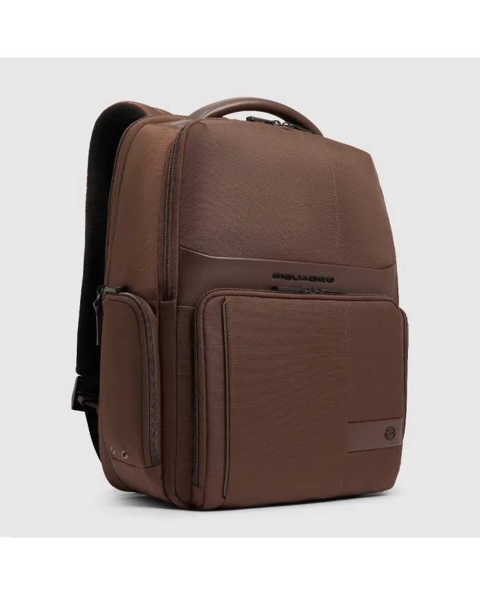 Piquadro Zaino tessuto porta pc 15,6 Wollem Marrone