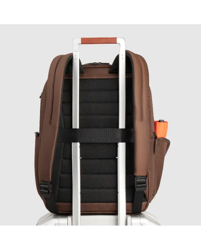 Piquadro Zaino tessuto porta pc 15,6 Wollem Marrone