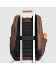 Piquadro Zaino tessuto porta pc 15,6 Wollem Marrone