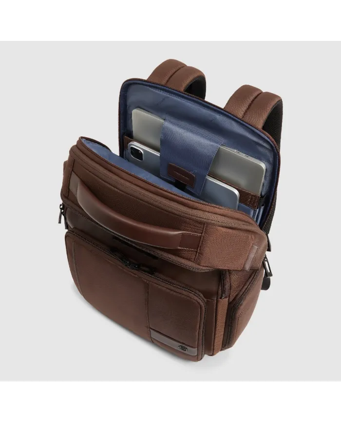 Piquadro Zaino tessuto porta pc 15,6 Wollem Marrone