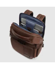 Piquadro Zaino tessuto porta pc 15,6 Wollem Marrone