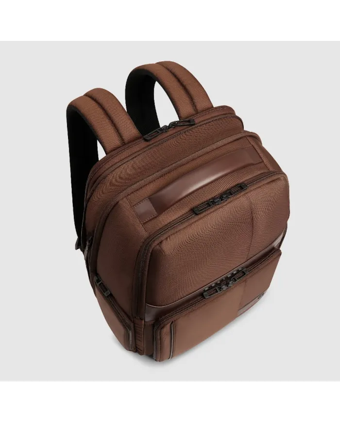 Piquadro Zaino tessuto porta pc 15,6 Wollem Marrone