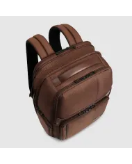 Piquadro Zaino tessuto porta pc 15,6 Wollem Marrone