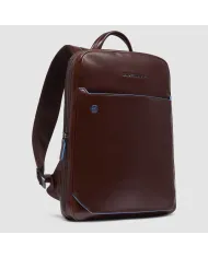 Piquadro Zaino in pelle porta pc Blue Square Mogano