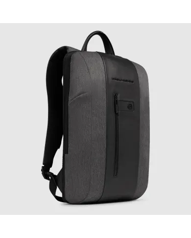Piquadro Zaino sottile porta pc 15,6" Brief 2 Grigio/Nero