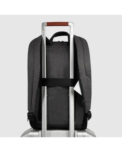 Piquadro Zaino sottile porta pc 15,6" Brief 2 Grigio/Nero