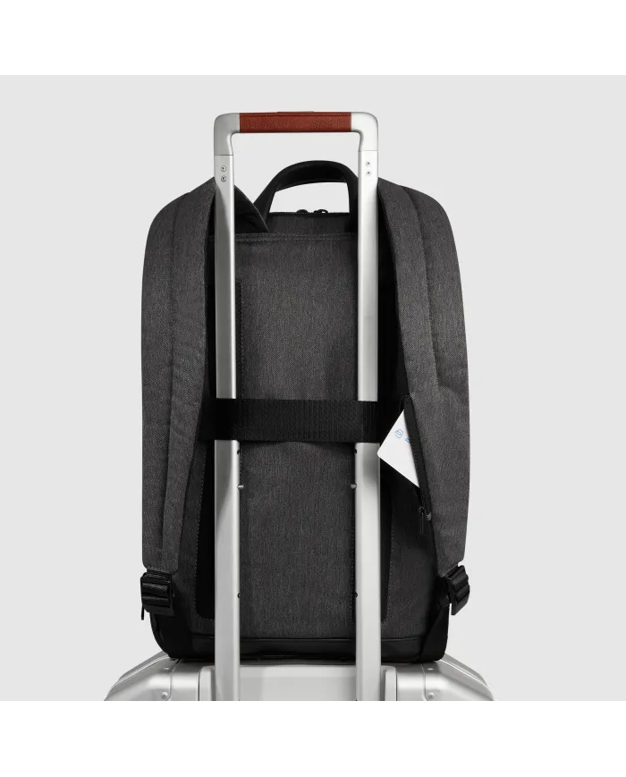 Piquadro Zaino sottile porta pc 15,6" Brief 2 Grigio/Nero