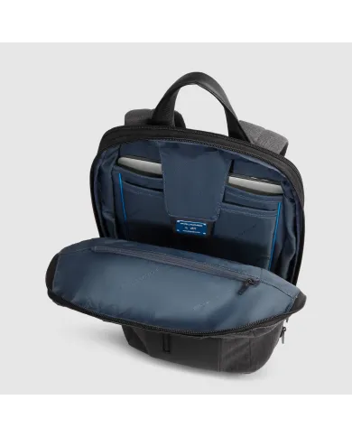 Piquadro Zaino sottile porta pc 15,6" Brief 2 Grigio/Nero