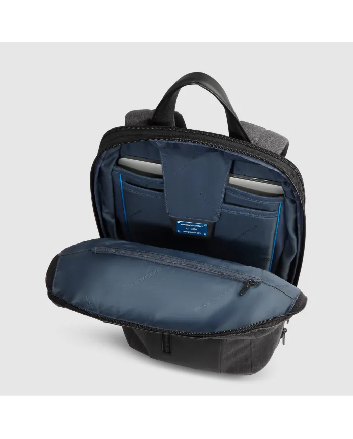 Piquadro Zaino sottile porta pc 15,6" Brief 2 Grigio/Nero