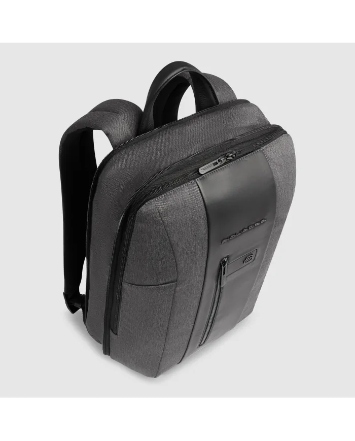 Piquadro Zaino sottile porta pc 15,6" Brief 2 Grigio/Nero