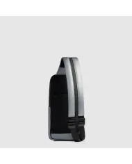 Piquadro Monospalla zaino resistente all'acqua Corner Silver/Nero