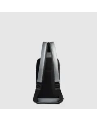 Piquadro Monospalla zaino resistente all'acqua Corner Silver/Nero