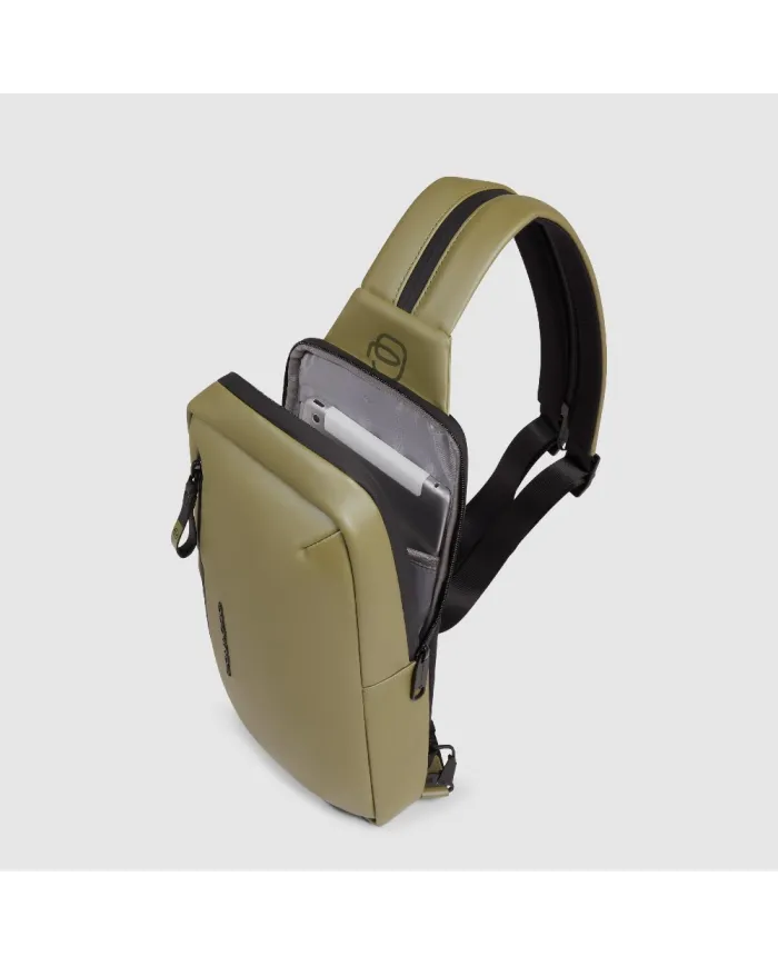 Piquadro Monospalla zaino resistente all'acqua Corner Verde