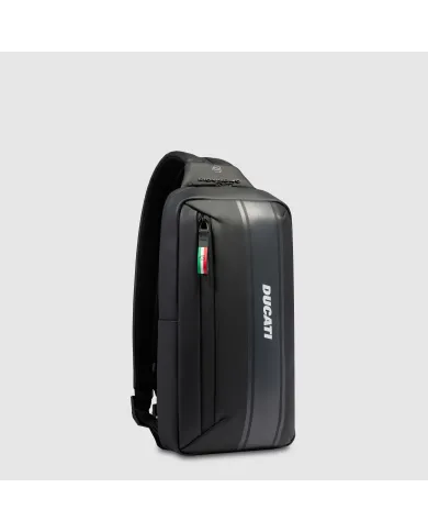 Piquadro Monospalla zaino impermeabile Corner Ducati Nero