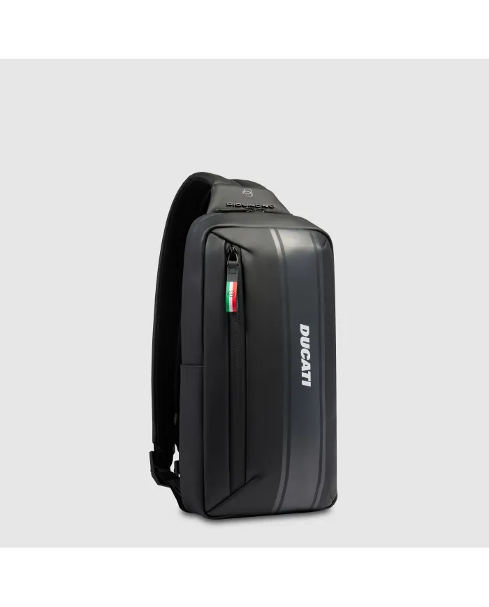 Piquadro Monospalla zaino impermeabile Corner Ducati Nero