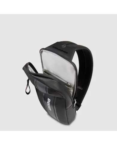 Piquadro Monospalla zaino impermeabile Corner Ducati Nero