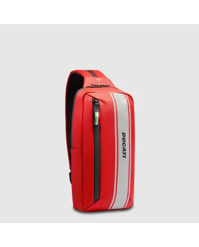 Piquadro Monospalla zaino impermeabile Corner Ducati Rosso