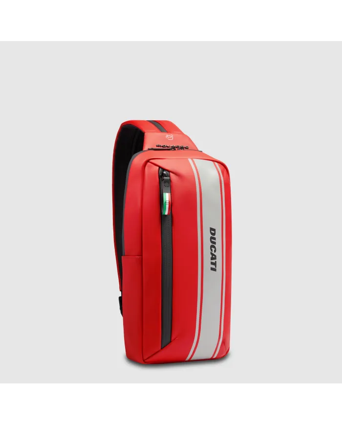Piquadro Monospalla zaino impermeabile Corner Ducati Rosso