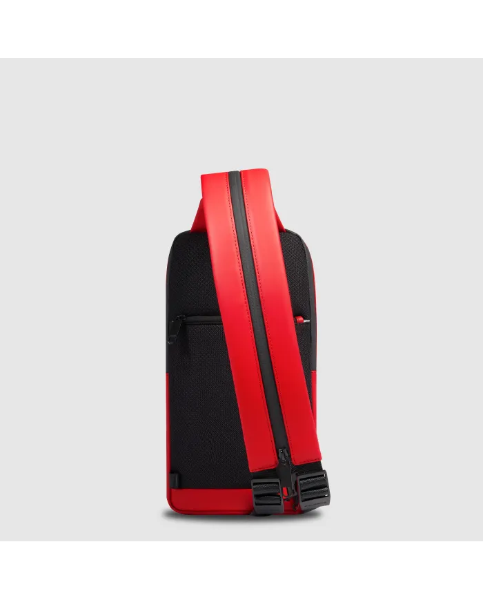 Piquadro Monospalla zaino impermeabile Corner Ducati Rosso
