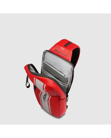 Piquadro Monospalla zaino impermeabile Corner Ducati Rosso