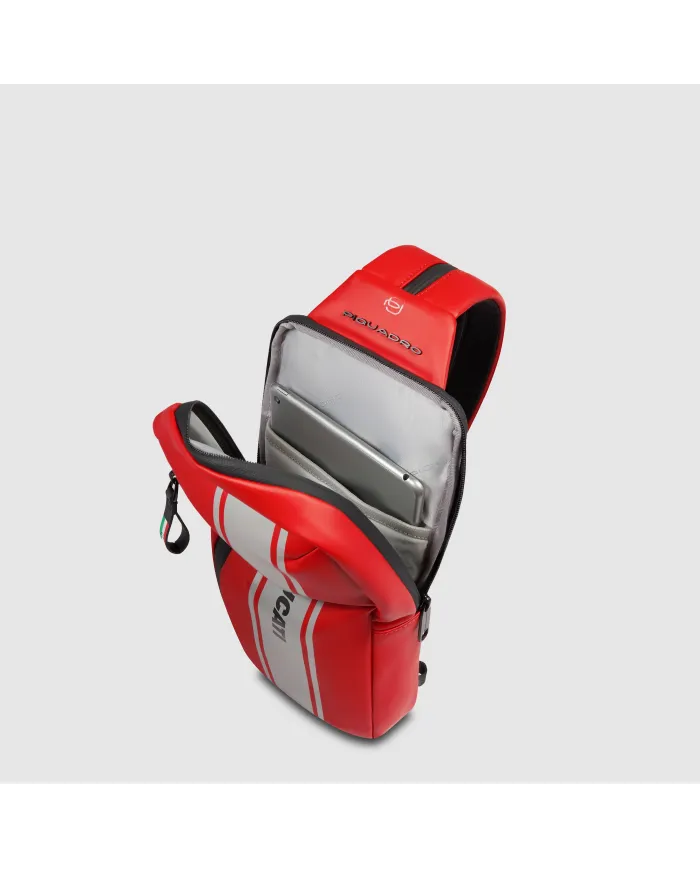 Piquadro Monospalla zaino impermeabile Corner Ducati Rosso