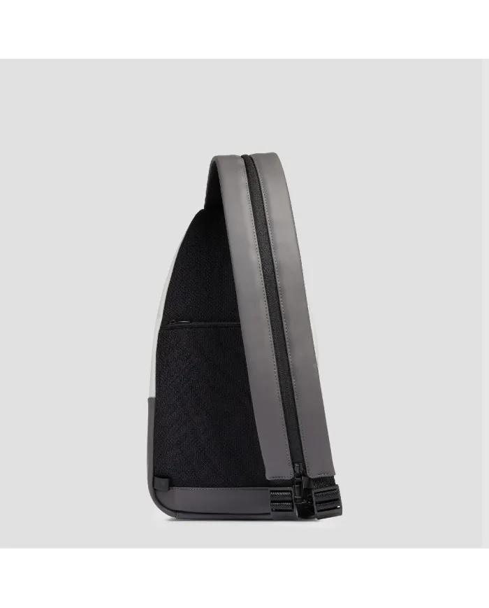 Piquadro Monospalla impermeabile Wollem Grigio/Nero