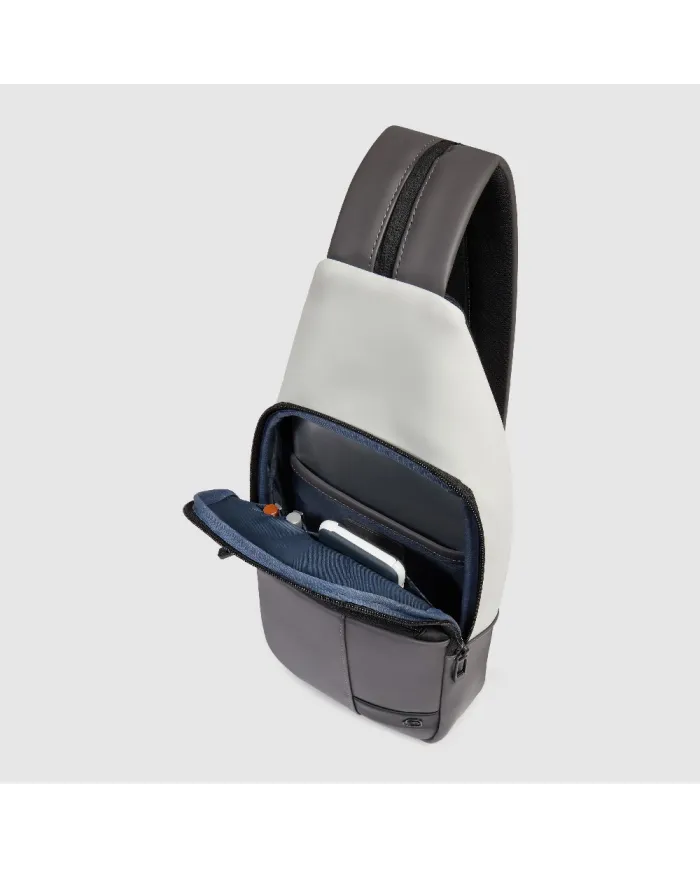 Piquadro Monospalla impermeabile Wollem Grigio/Nero