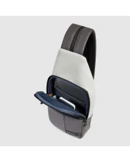 Piquadro Monospalla impermeabile Wollem Grigio/Nero