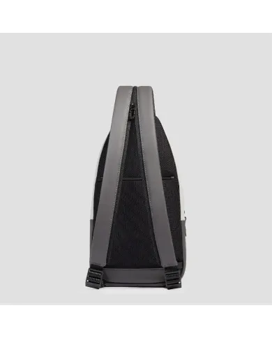 Piquadro Monospalla impermeabile Wollem Grigio/Nero
