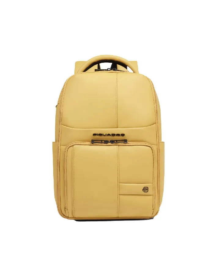 Piquadro Zaino da viaggio impermeabile porta pc 14 Giallo