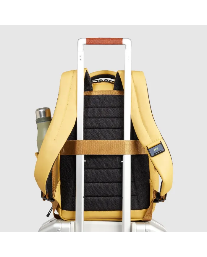 Piquadro Zaino da viaggio impermeabile porta pc 14 Giallo