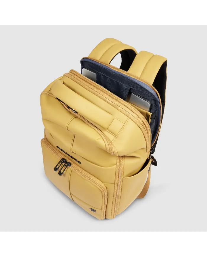 Piquadro Zaino da viaggio impermeabile porta pc 14 Giallo