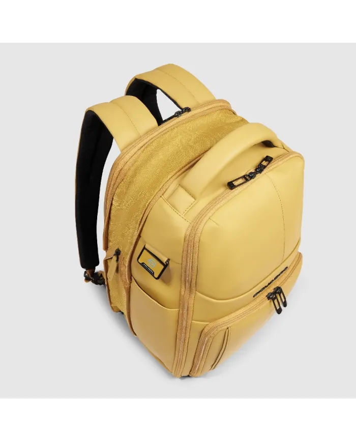 Piquadro Zaino da viaggio impermeabile porta pc 14 Giallo