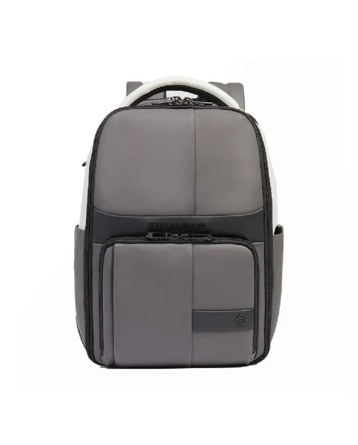 Piquadro Zaino da viaggio impermeabile porta pc 14 Grigio/Nero
