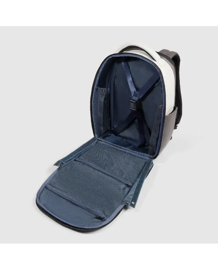 Piquadro Zaino da viaggio impermeabile porta pc 14 Grigio/Nero