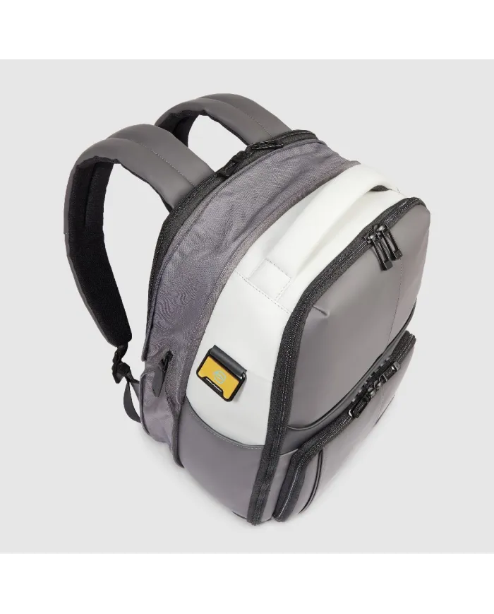 Piquadro Zaino da viaggio impermeabile porta pc 14 Grigio/Nero