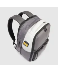Piquadro Zaino da viaggio impermeabile porta pc 14 Grigio/Nero
