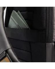 Piquadro Zaino da viaggio impermeabile porta pc 14 Grigio/Nero